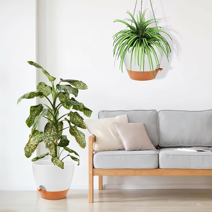 GARDIFE Large Hanging Planter, 12 inch Hanging planters - Image 4