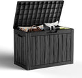 45 Gallon Outdoor Storage Box, Weather Resistant & Waterproof Resin Deck Box by KFY