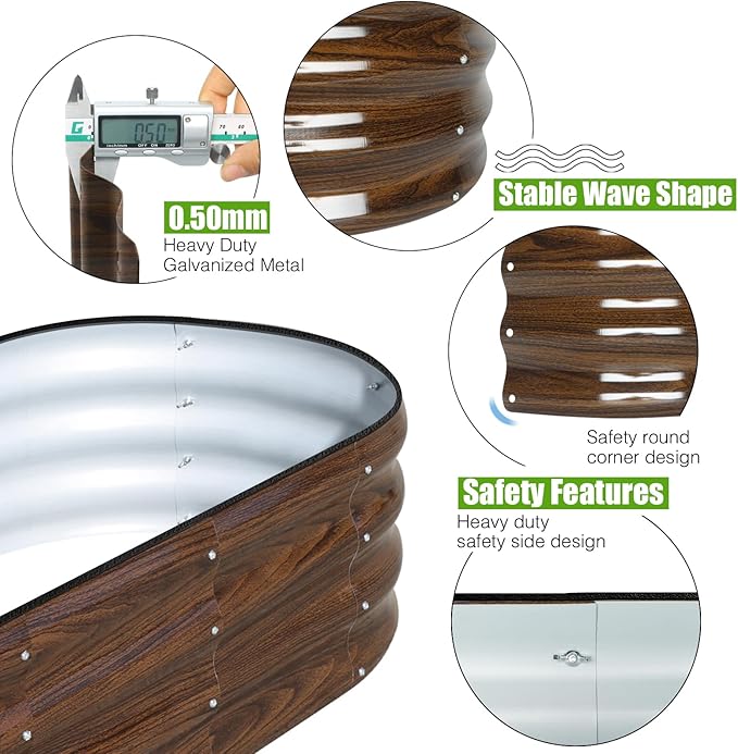 SnugNiture Galvanized Raised Garden Bed Outdoor - Image 2