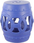 JONATHAN Y TBL1022D Lucky Coins 16" Chinese Ceramic Drum Indoor/Outdoor Garden by JONATHANY
