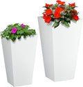 Outsunny 2-Pack Outdoor Planter Set, Flower Pots by Outsunny