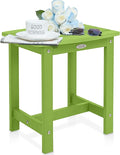 Y&M Outdoor Side Table, HIPS Adirondack Small Single Table, Waterproof Square by YM