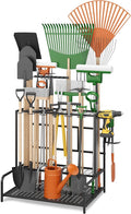 Garden Tool Organizer Rack Up to 39 Tools, Heavy-Duty Steel Yard Tool Organizer by Sttoraboks