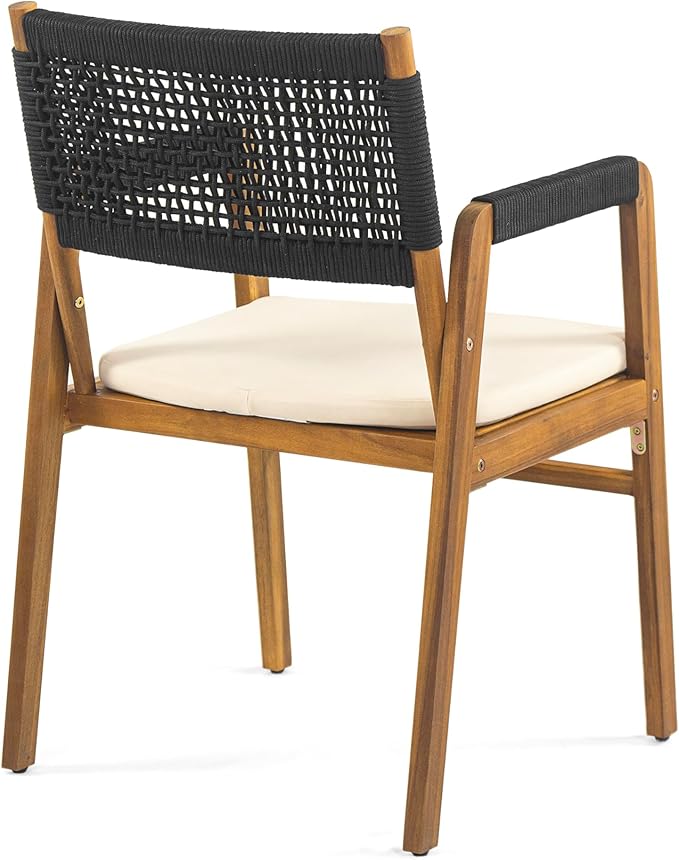 Christopher Knight Home Zed 3 Pieces Outdoor Dining Set, Acacia Wood Dining - Image 7