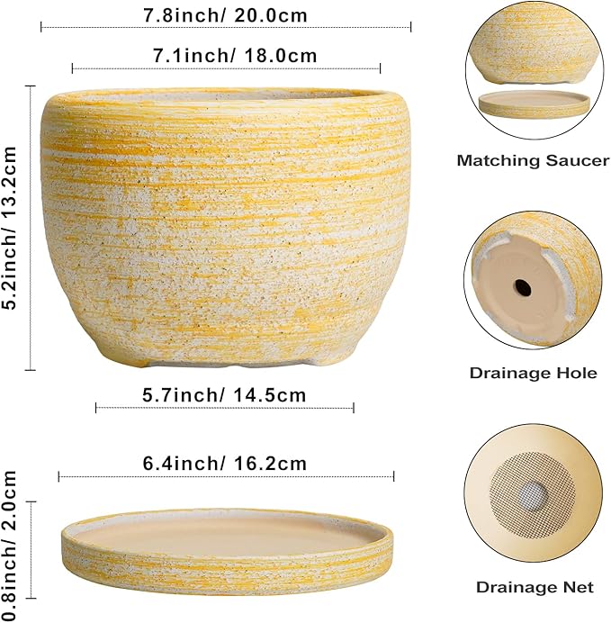 SQOWL Ceramic Flower Pots - Image 3