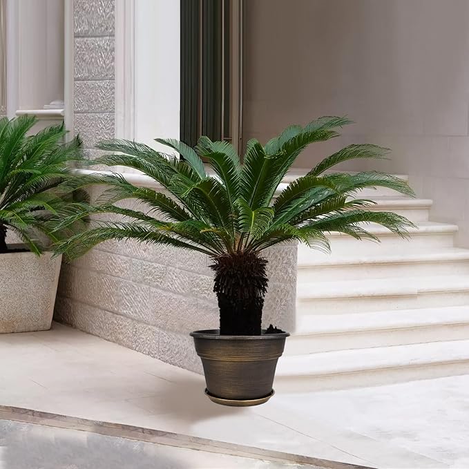 Plant Planters Pots Set of 4 Pack 13 Inch，Large Plastic Flower Pot - Image 7