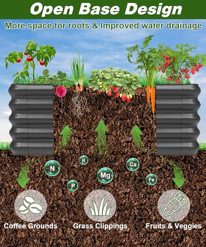 4.3x3.0x1.0ft Raised Garden Bed Kit - Image 5