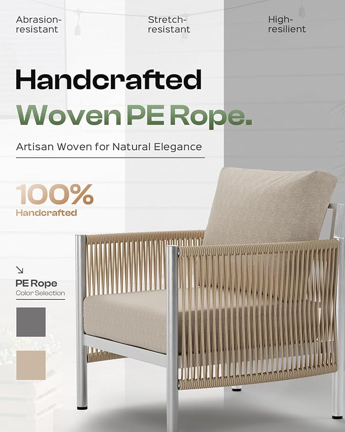 Aluminum Outdoor Patio Furniture Set - Image 4