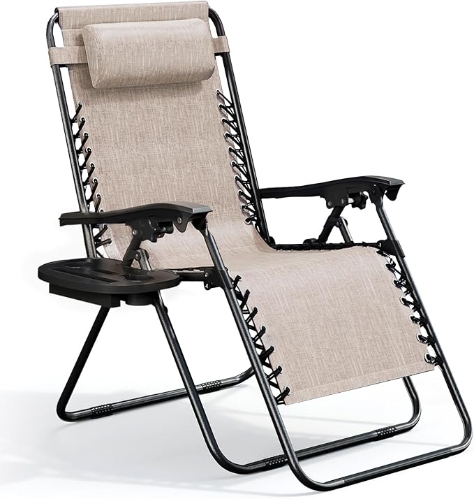 Nestl Zero Gravity Chairs, Portable Patio Lounge Chair Outdoor by Nestl