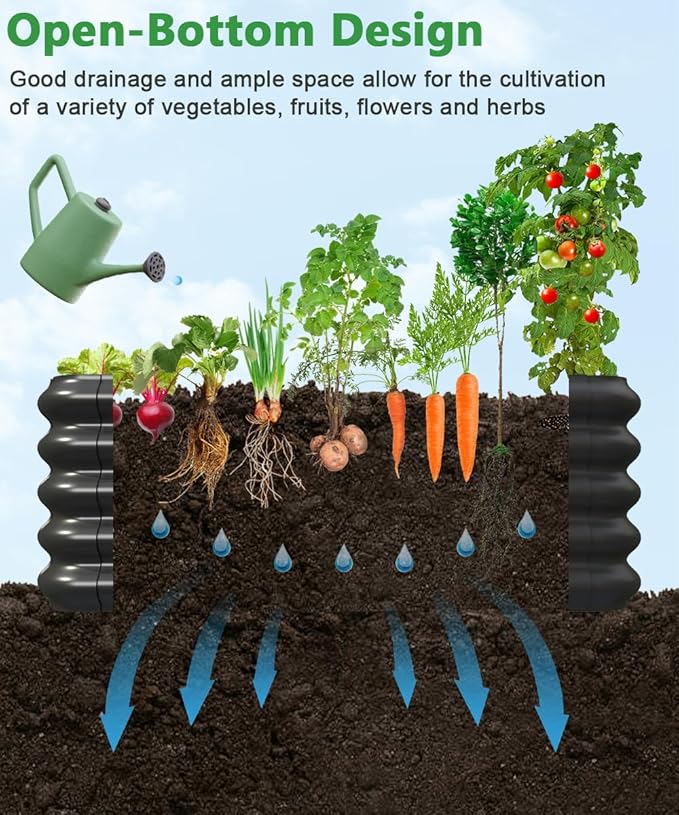 4.3x3.0x1.0ft Raised Garden Bed Kit, Rustproof PP Material Garden Box, Flower - Image 4