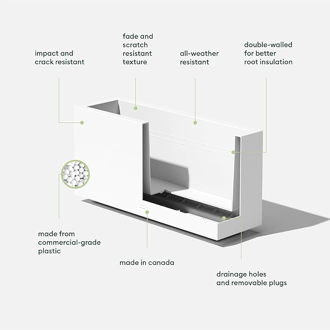 Veradek Block Series Long Box Planter - Image 2