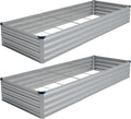 Vengarus 10x3x1FT Galvanized Raised Garden Bed Kit, Outdoor Metal Planter Box by Vengarus