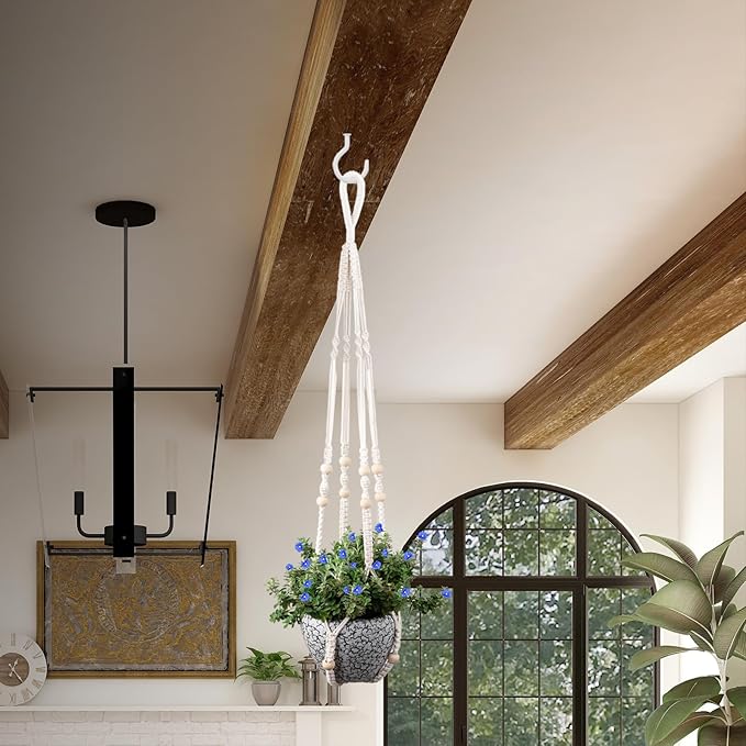 RIFNY Macrame Plant Hanger for 5 to 10 Inch Plant Pots, 35 Inch Indoor Handmade - Image 7