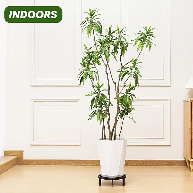 3 Pack 10.23 Inch Metal Plant Stands Outdoor, 240 LBS Capacity, Single Plant - Image 4