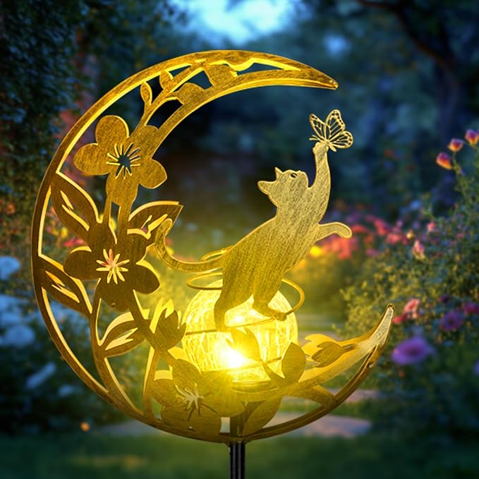Cat Lights Outdoor Decor by ShangTianFeng