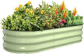 Kesfitt Raised Garden Bed, Oval Open-Bottom Design, 12-Inch Deep by Kesfitt