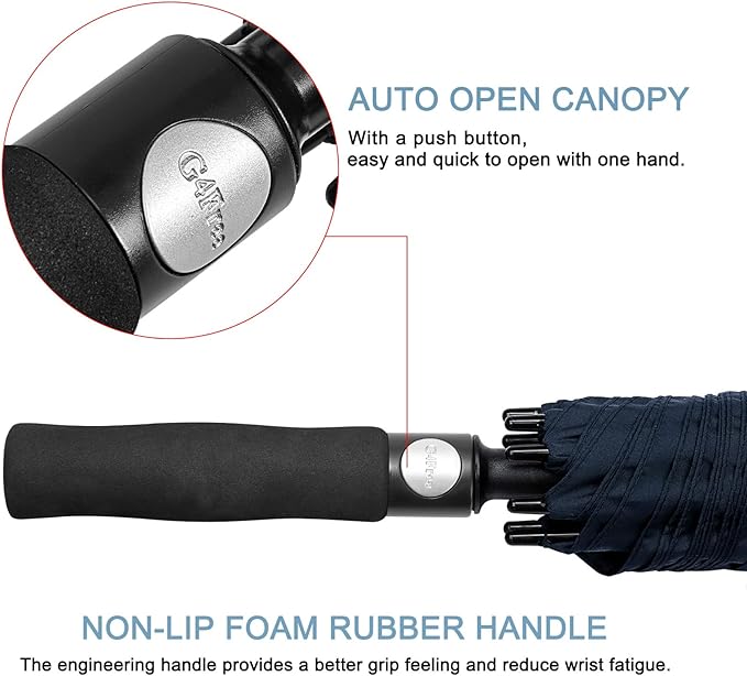 G4Free 47/54/62/68/72 Inch Automatic Open Golf Umbrella Oversize Extra Large - Image 5