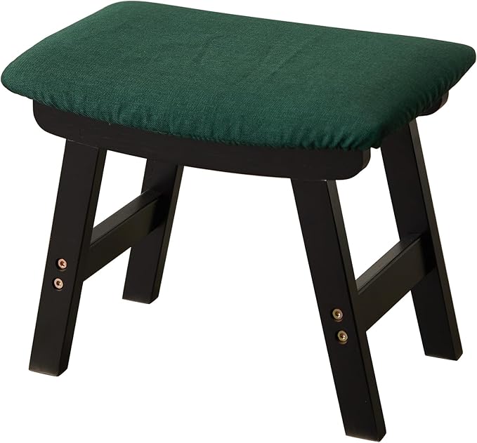 Foot Stool, Bamboo Small Sofa Foot Rest Under Desk, Extra Seating - Image 7