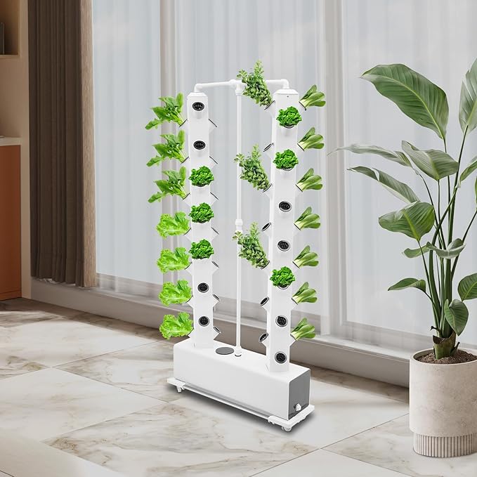 Hydroponic Growing System Kit, 56-Plant Hydroponic Tower Indoor Herb Garden - Image 4