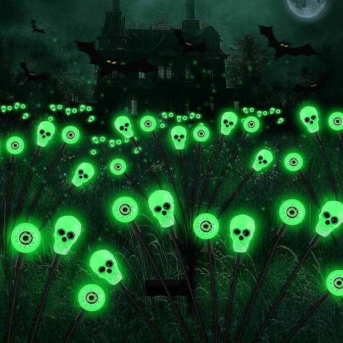Solar Halloween Lights Outdoor, Halloween Decorations Outdoor, Scary Eyeball by Unknown