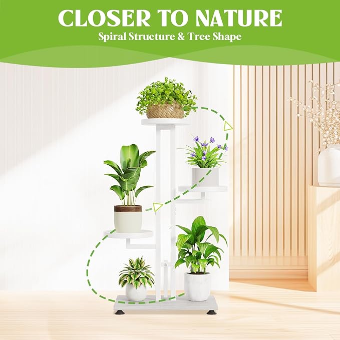 iDavosic.ly 3 Tier Plant Stand Indoor Outdoor, Tiered Corner Multiple Flower - Image 6
