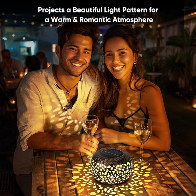 Solar Lantern Outdoor Patio Decor: Solar Lanterns Outdoor Waterproof Hollow Out - Image 2