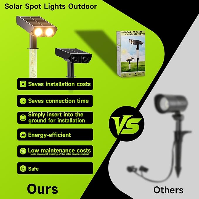 Solar Spotlights Outdoor Waterproof- 2 IN 1 Solar Spot Lights Outdoor - Image 9