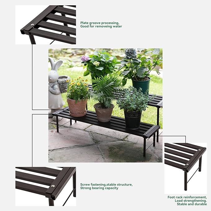 Metal Plant Stand, Rust-proof Aluminum Flower Pot Stand, Heavy Duty Planter - Image 6