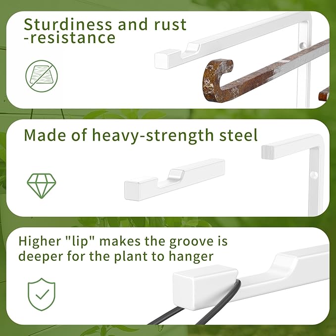 2 Pack 8 Inch Plant Hanger Hooks - Image 4