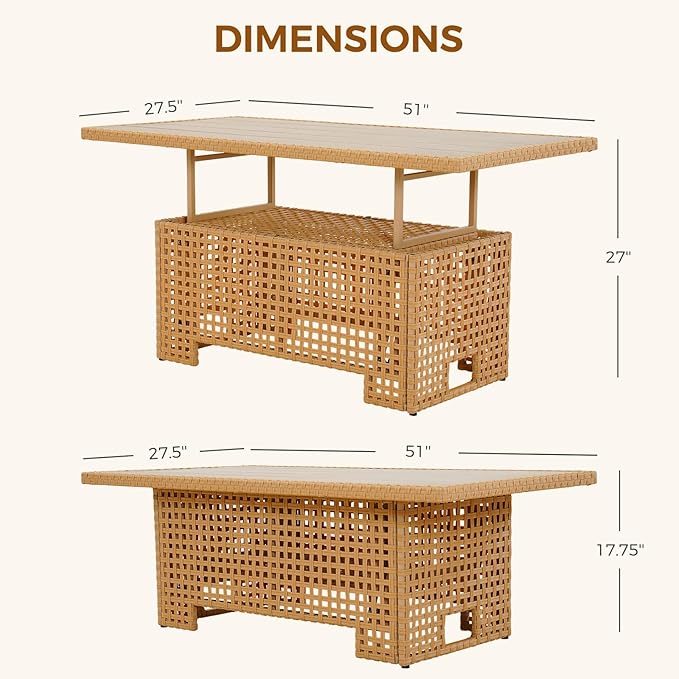 Grand patio 9-Piece Wicker Patio Furniture Set - Image 5