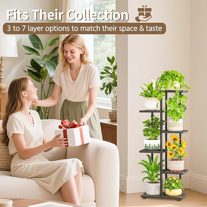 LASZOLA 5 Tier Plant Stand Indoors Outdoors - Image 7