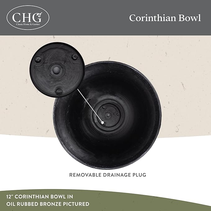 Classic Home and Garden Corinthian Shallow Planter - Image 3