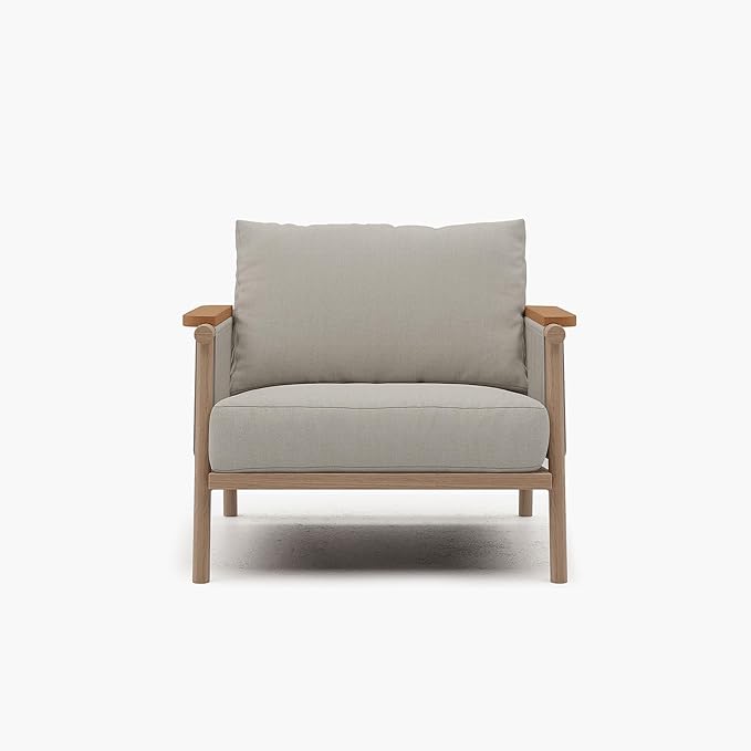 Acanva Modern All-Weather Aluminum Outdoor Patio Sofa - Image 8