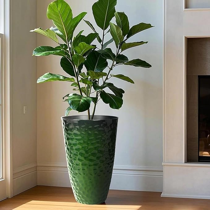 Worth 2 Pack 24" Tall Large Plastic Planter - Image 4