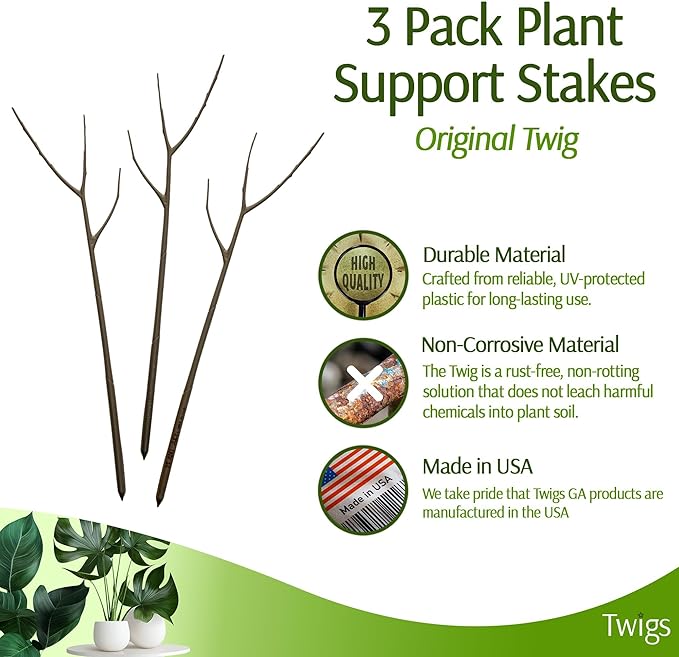 Plant Support Stakes for Indoor & Outdoor Use, Durable Trellis Alternative for - Image 2