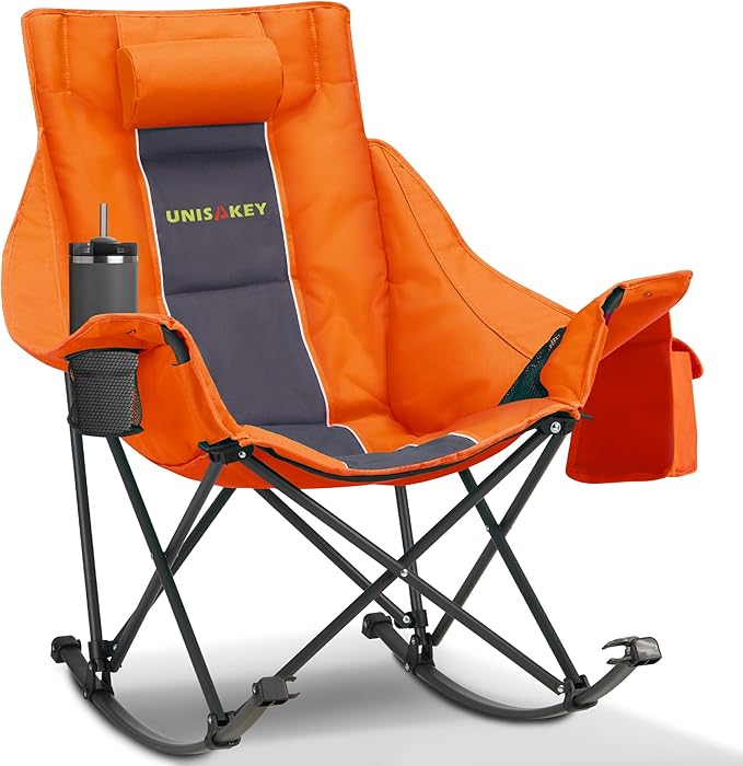 Oversized Rocking Camping Chair by Unknown