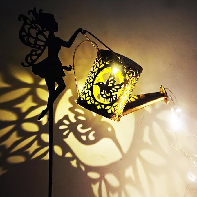 Solar Watering Can Lights, Outdoor Garden Decor, LED Waterproof String Light by Yevheniy