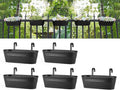 Dahey 5 Pcs Metal Iron Hanging Flower Pots by Dahey