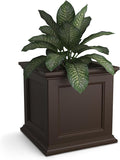 Mayne Fairfield 20-Inch Square Planter – Self-Watering, Weather-Resistant by Mayne