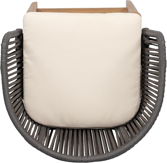 Christopher Knight Home Zax Set of 2 Patio Barstool, Acacia Wood & Rope Outdoor - Image 8