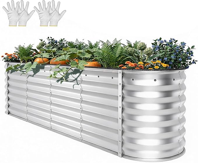 YITAHOME 24" Tall 9 in 1 Large Raised Garden Bed Kit, Outdoor Above Ground by YITAHOME