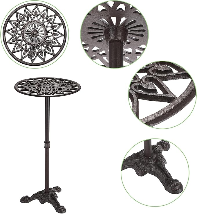 OwnMy Cast Iron Tall Plant Stand Heavy Duty Vintage Flower Pot Holder Stand - Image 6