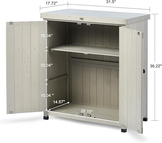 HABAU Outdoor Storage Cabinets Weatherproof - Image 3