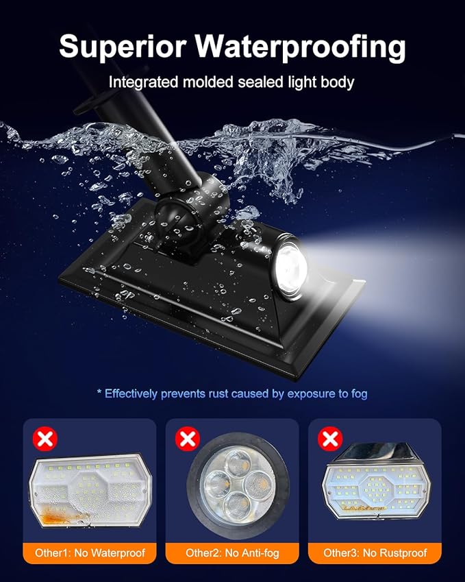 6 Pack Solar Power Spot Lights Outdoor Waterproof LED Dusk to Dawn Landscape - Image 4