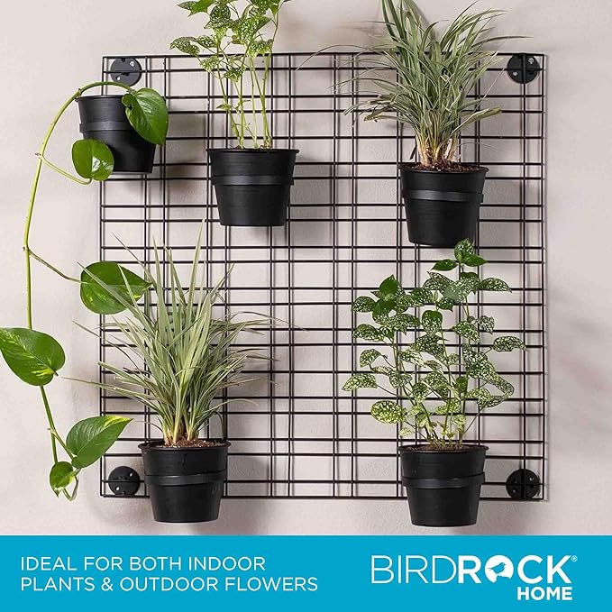BIRDROCK HOME 6 Pot Garden Wall Grid - Image 6