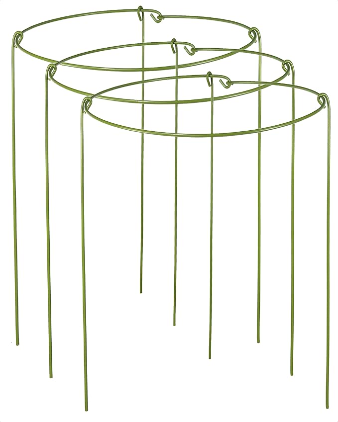 3 Pack Plant Support Stakes, Adjustable Plant Ring Cages by Unknown