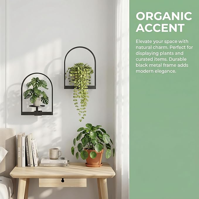 2 Pack Plant Stand Indoor Outdoor Hanging Planters - Image 9