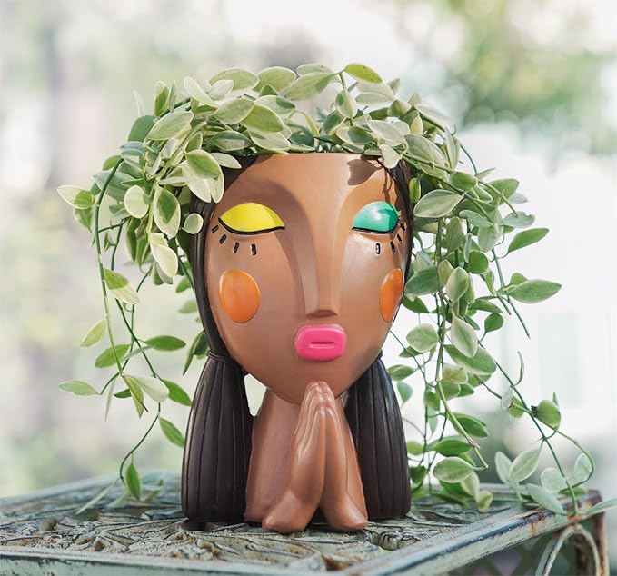 Head Planters, Face Planter Pots by Saysmile