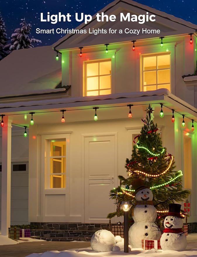XMCOSY+ Smart Outdoor String Lights, 72.5Ft Patio Lights Waterproof, App Control - Image 3