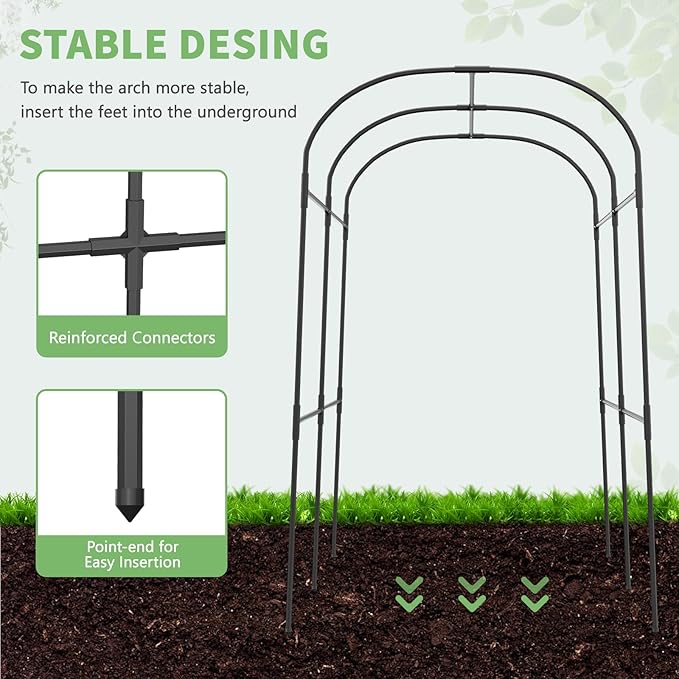 DoCred Tall Garden Arch Trellis - Image 2